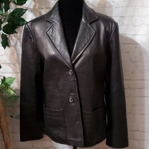 Colebrook Black SOFT Leather Jacket Large